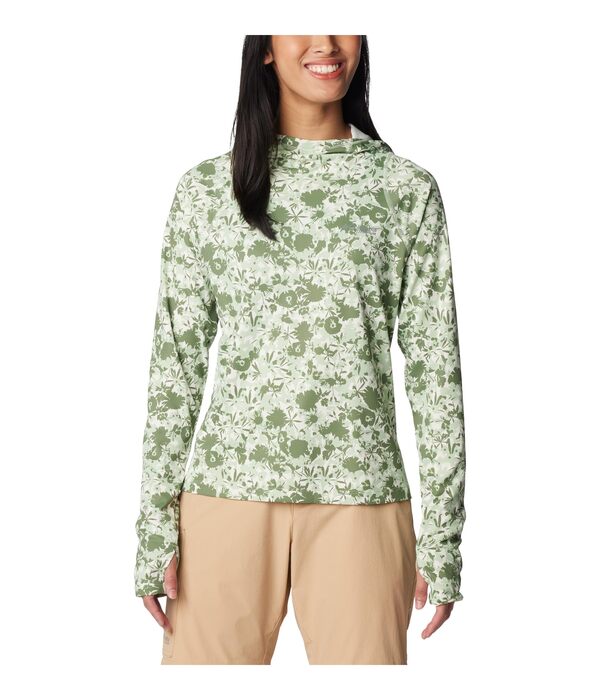 コロンビア レディース パーカー・スウェット アウター Summit Valley Hoodie Sage Leaf Popflorid