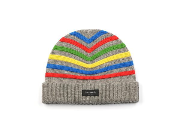 ケイトスペード レディース 帽子 アクセサリー Modern Multi Stripe Garter Stitch Beanie Multi