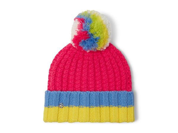 ケイトスペード レディース 帽子 アクセサリー Marble Cable Beanie Pom-Pom Pink