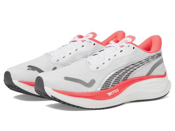 プーマ レディース スニーカー シューズ Velocity Nitro 3 Puma White/Sunset Glow