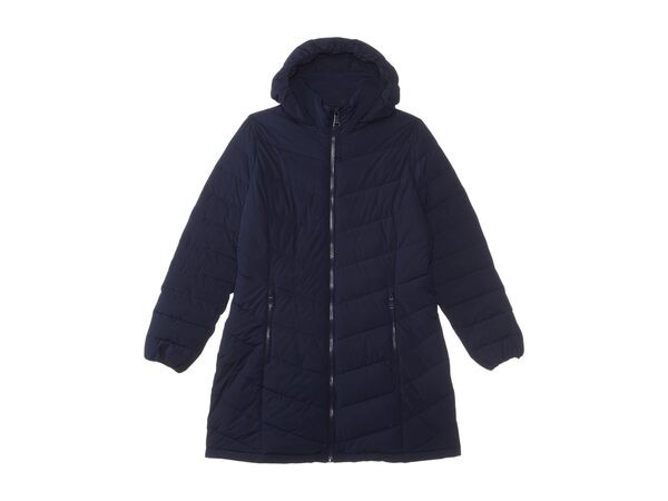 カルバンクライン レディース コート アウター Chevron Walker Puffer Dark Navy