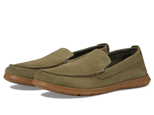 クラークス メンズ スニーカー シューズ Flexway Step Olive Suede