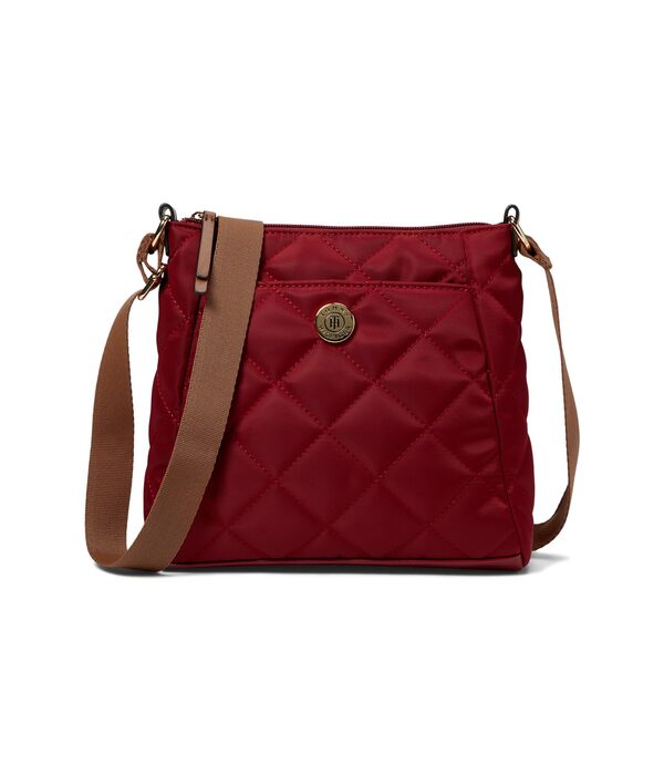 トミー ヒルフィガー レディース ハンドバッグ バッグ Rae II NS Crossbody-Diamond Quilted Nylon Virginia Redの通販は 14,480円