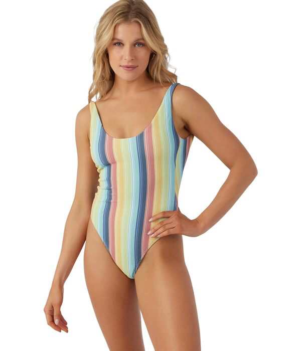 オニール レディース 上下セット 水着 Beachbound Stripe North Shore One Piece Multicolored