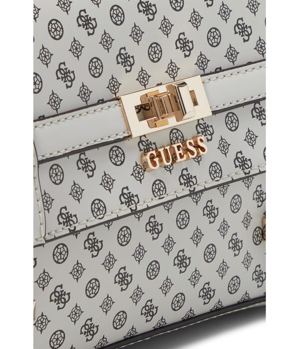 ゲス レディース ショルダーバッグ バッグ Emilee Small Convertible Crossbody | GUESS Emilee ラグジュアリー サッチェル、ブラック