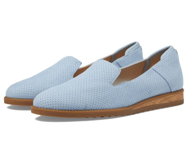 ドクター・ショール レディース スリッポン・ローファー シューズ Jetset Loafer Summer Blue Smooth Leather