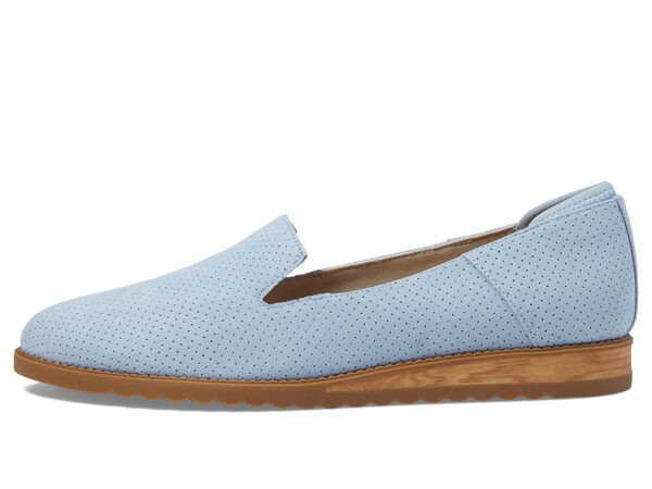 ドクター・ショール レディース スリッポン・ローファー シューズ Jetset Loafer Summer Blue Smooth Leather