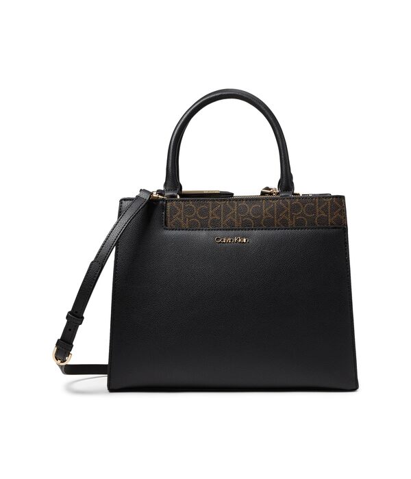 カルバンクライン レディース ハンドバッグ バッグ Edie Triple Compartment Satchel Black/White/Brown/Khaki/Almond/Taupeの通販は 32,800円