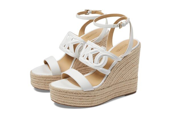 マイケルコース レディース ヒール シューズ Alma Wedge Espadrille Optic White