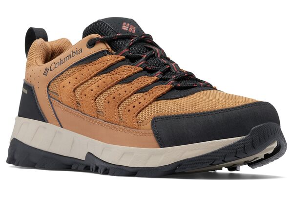 コロンビア メンズ ブーツ・レインブーツ シューズ Strata Trail Low Waterproof Elk/Spiceの通販は 15,606円