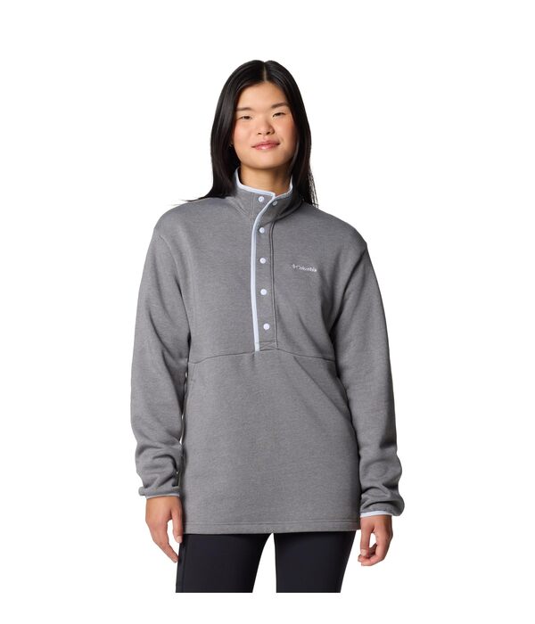 コロンビア レディース コート アウター Hart Mountain 1/2 Snap Tunic City Grey Heather/Snowdriftの通販は 10,514円