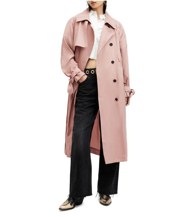 オールセインツ レディース コート アウター Kikki Trench Pinkの通販は