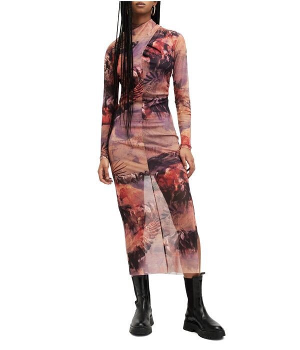 オールセインツ レディース ワンピース トップス Tia Colca Dress Canyon Purpleの通販は