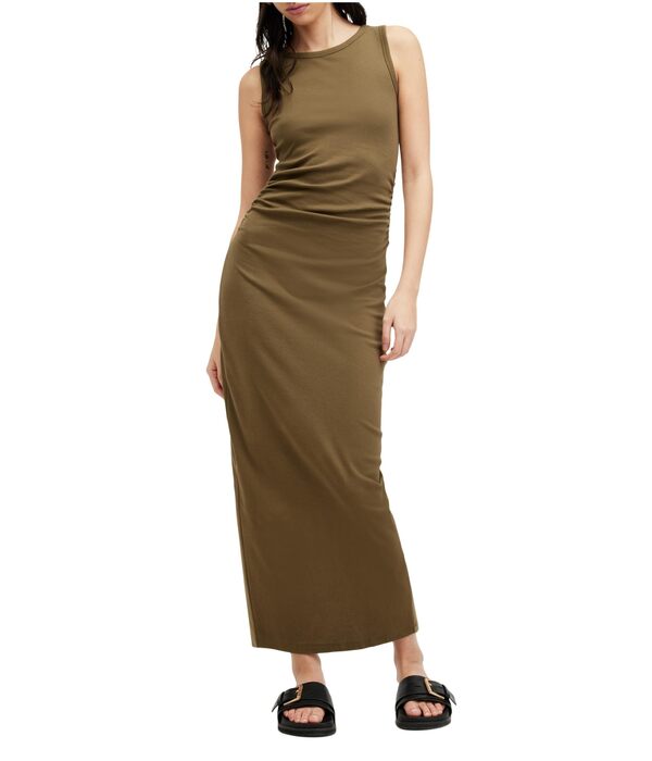 オールセインツ レディース ワンピース トップス Katarina Dress Olive Greenの通販は 27,170円