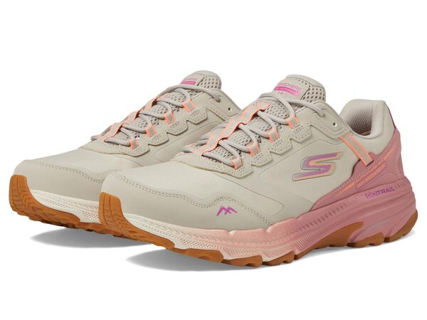 スケッチャーズ レディース ブーツ・レインブーツ シューズ Go Run Trail Altitude 2.0 Pine Ridge Waterproof Natural/Pink