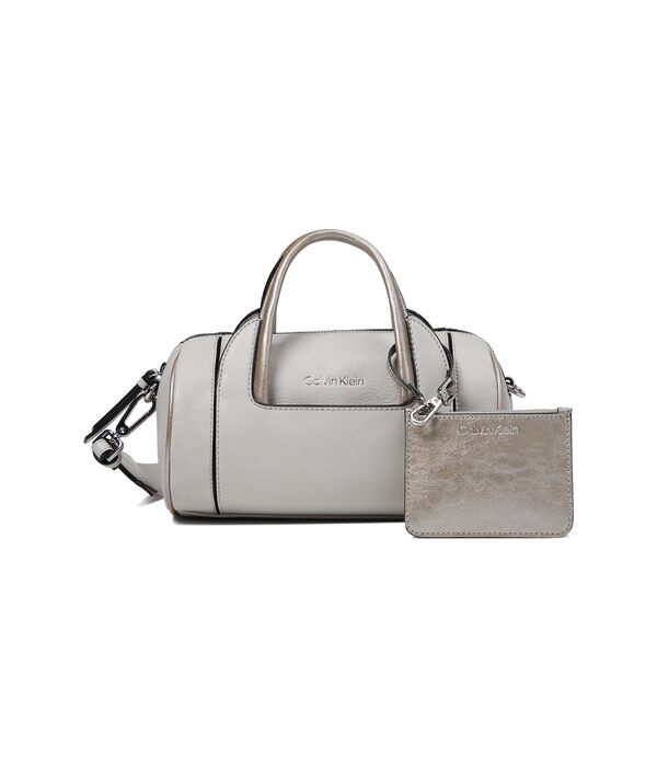 カルバンクライン レディース ハンドバッグ バッグ Geeta Casual Crossbody Dove/Pewter