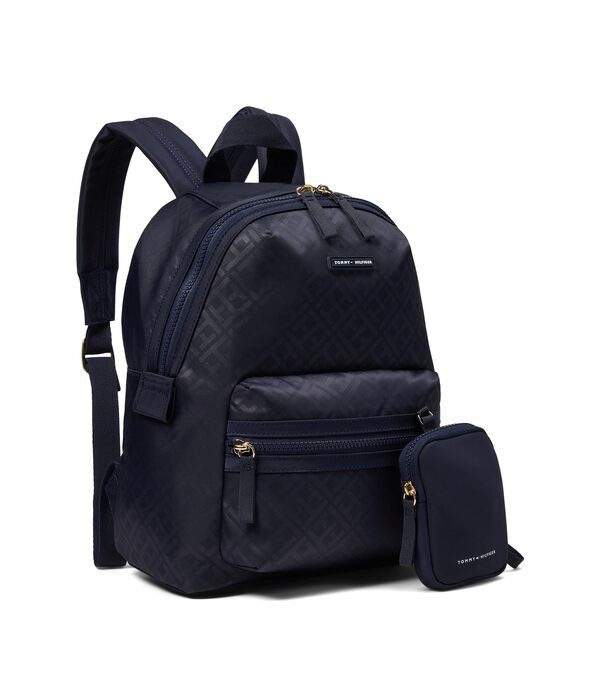 トミー ヒルフィガー レディース バックパック・リュックサック バッグ Portland II Medium Backpack W/ Hangoff Navy Tonal