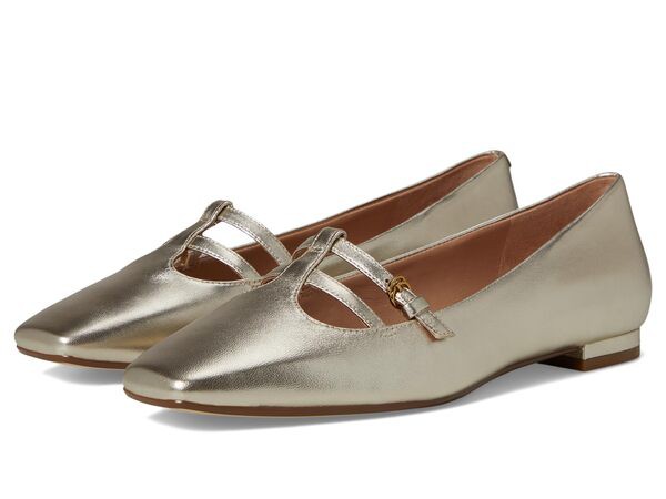 コールハーン レディース サンダル シューズ Brigid T-Strap Ballet Flat Soft Gold Leatherの通販は