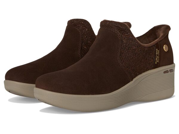 スケッチャーズ レディース ブーツ・レインブーツ シューズ Pier-Lite - Lovely Autumn Martha Stewart- Hands Free Slip-Ins Chocolate