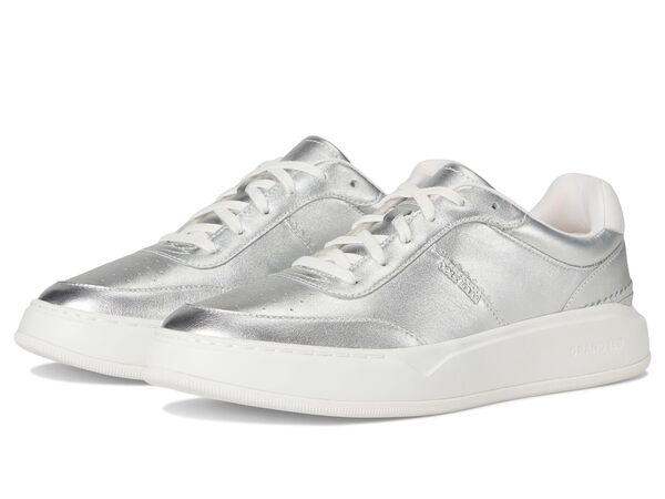 コールハーン レディース スニーカー シューズ Grandpro Carissa Sneakers Silver Talca/Optic White