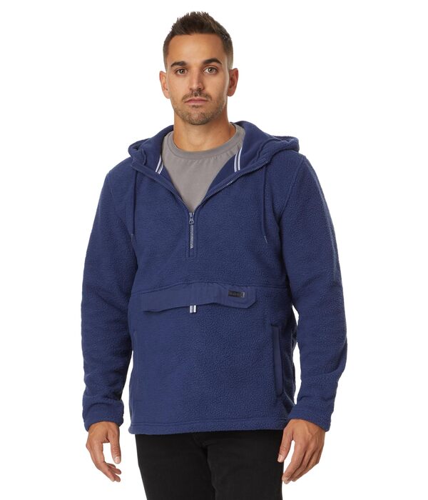 ハーレー メンズ パーカー・スウェット アウター Burrito Sherpa Anorak Midnight Aquaの通販はパーカー