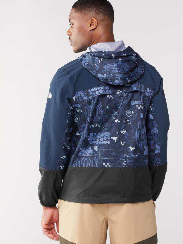 ノースフェイス メンズ ジャケット・ブルゾン アウター Trailwear Wind Whistle Jacket - Men's SUMMIT  NAVY NATURE REMIX PRINT