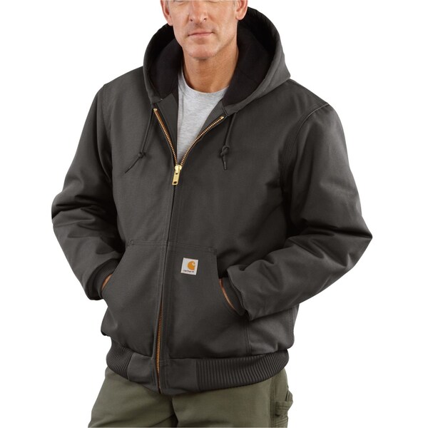 カーハート メンズ ジャケット・ブルゾン アウター Carhartt J140 Big and Tall Firm Duck Active Flannel-Lined Jacket - Insulated Facの通販は