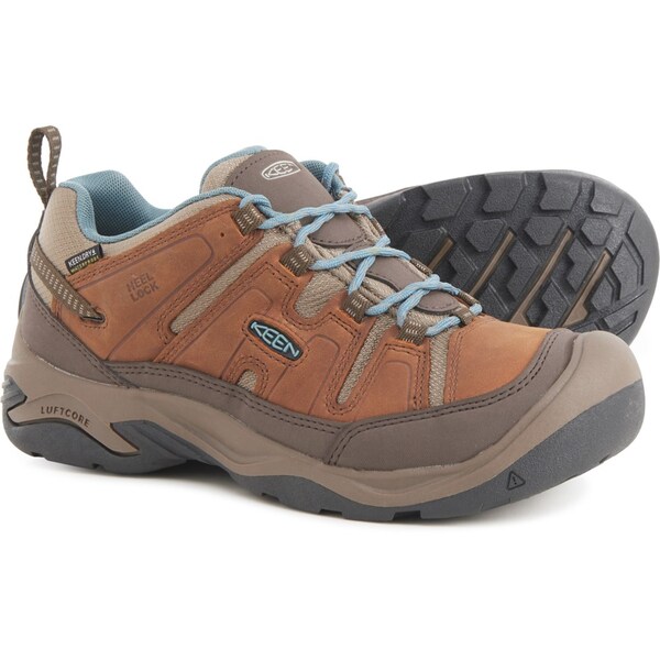 キーン レディース ブーツ・レインブーツ シューズ Keen Circadia Hiking Shoes - Waterproof Leather (For Women) Syrup/North Atlanticの通販は 20,480円
