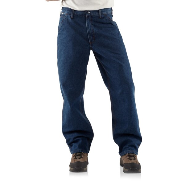 カーハート メンズ カジュアルパンツ ボトムス Carhartt FRB13 Flame-Resistant Signature Denim Dungaree Jeans - Factory Seconds Deniの通販は