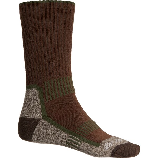 コロンビア メンズ 靴下 アンダーウェア Columbia Sportswear Prevail Socks - 2-Pack Crew (For Men) Brownの通販は