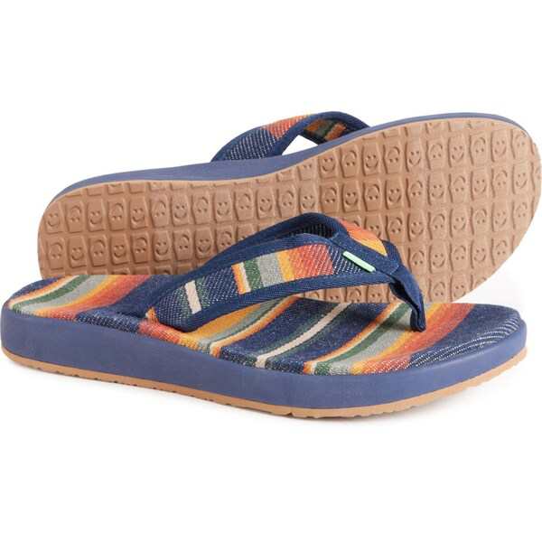 サヌーク メンズ サンダル シューズ Sanuk U Furreal ST Sandals (For Men) Pacific Stripe