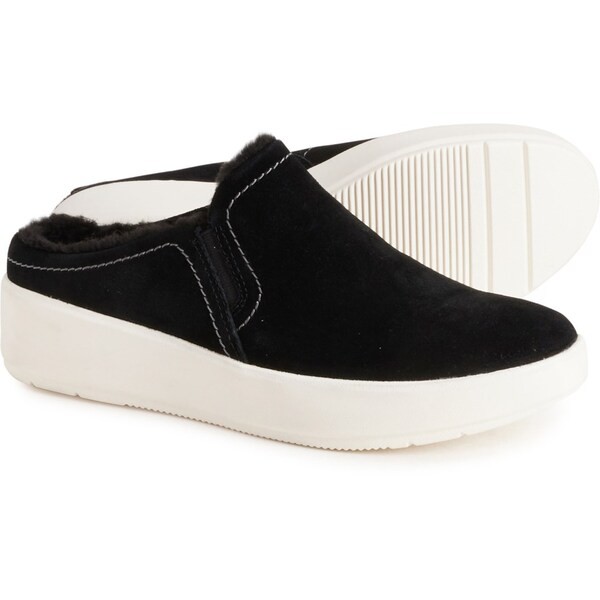 クラークス レディース パンプス シューズ Clarks Layton Gem Slip-On Shoes - Suede (For Women) Black Sde