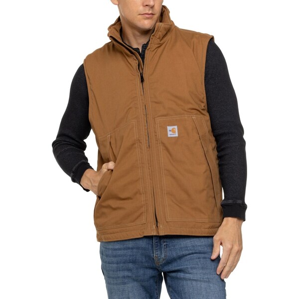 カーハート メンズ ジャケット・ブルゾン アウター Carhartt 103387 Fire-Resistant Quick DuckR Vest - Insulated Carhartt Brownの通販は 12,226円