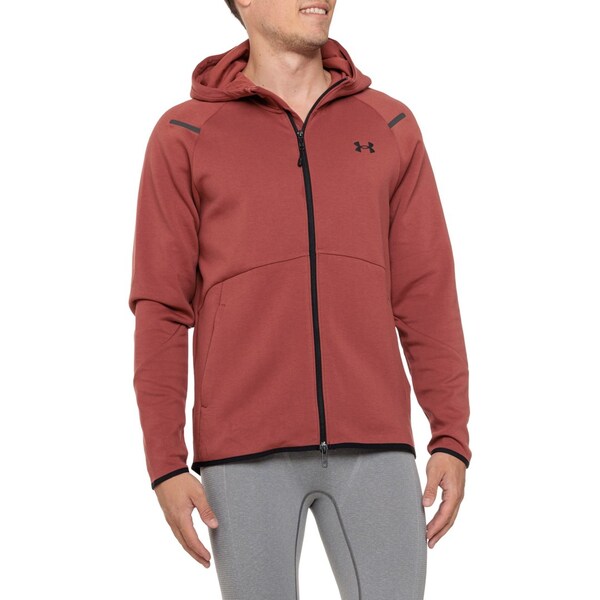 アンダーアーマー メンズ ジャケット・ブルゾン アウター Under Armour Unstoppable Fleece Full-Zip Hoodie Redの通販は 10,485円