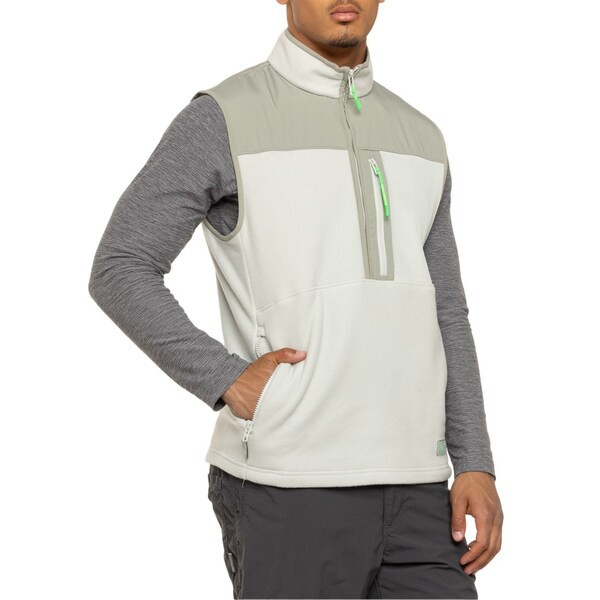 アンダーアーマー メンズ ジャケット・ブルゾン アウター Under Armour Microfleece Maxx Vest - Zip Neck Green