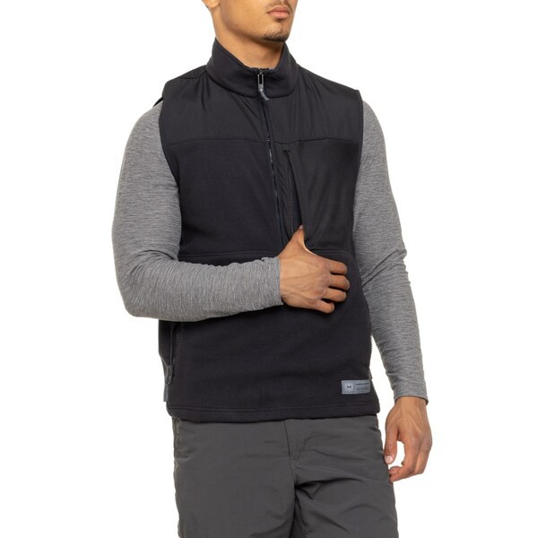 アンダーアーマー メンズ ジャケット・ブルゾン アウター Under Armour Microfleece Maxx Vest - Zip Neck Black