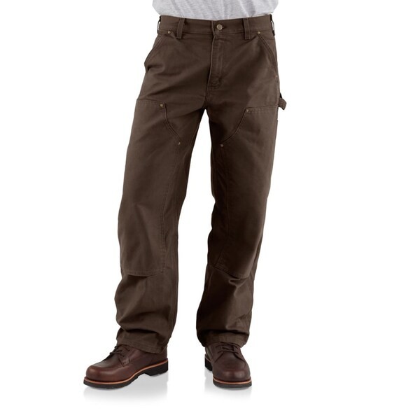 カーハート メンズ カジュアルパンツ ボトムス Carhartt B136 Washed Duck Double-Front Work Dungarees - Factory Seconds Dark Brown