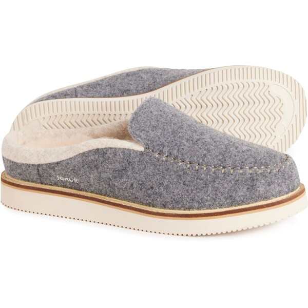 サヌーク レディース パンプス シューズ Sanuk Cozy Vibe Slippers - Wool (For Women) Charcoal