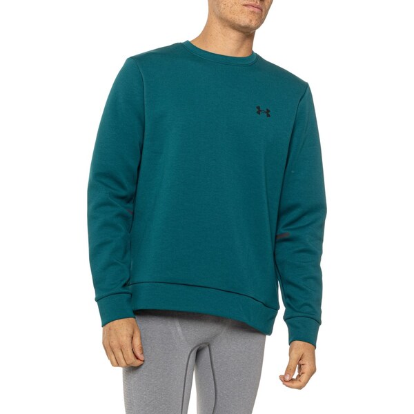 アンダーアーマー メンズ パーカー・スウェット アウター Under Armour Unstoppable Fleece Sweatshirt Turquoiseの通販は