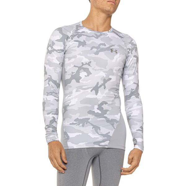 アンダーアーマー メンズ シャツ トップス Under Armour ColdGearR Infrared DSG Compression Shirt - Long Sleeve Greyの通販は 7,364円