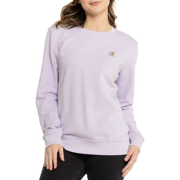 カーハート レディース パーカー・スウェット アウター Carhartt 106179 Relaxed Fit French Terry Sweater Lilac Hazeの通販は 8,383円