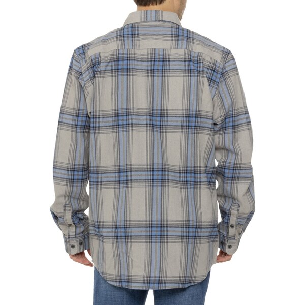 カーハート メンズ シャツ トップス Carhartt 105947 Big and Tall Loose Fit Heavyweight Plaid Flannel Shirt - Long Sleeve Blue Fox