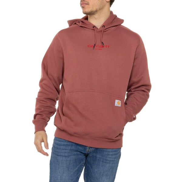 カーハート メンズ シャツ トップス Carhartt 106655 Big and Tall ForceR Relaxed Fit Lightweight Logo Graphic Hoodie Apple Butterの通販は