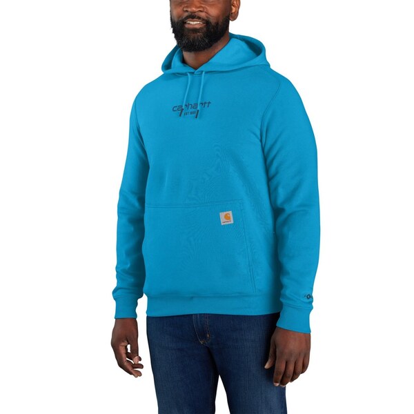 カーハート メンズ シャツ トップス Carhartt 106655 Big and Tall ForceR Relaxed Fit Lightweight Logo Graphic Hoodie Atomic Blueの通販はカジュアルシャツ