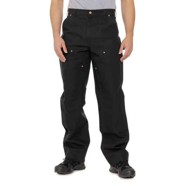 カーハート メンズ カジュアルパンツ ボトムス Carhartt B01 Loose Fit Firm Duck Utility Work Pants Blackの通販は 11,480円