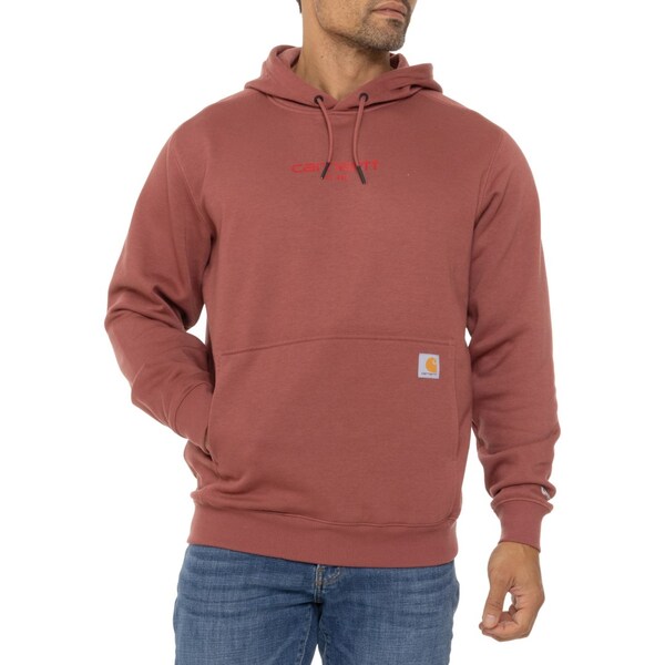 カーハート メンズ シャツ トップス Carhartt 106655 ForceR Relaxed Fit Lightweight Logo Graphic Hoodie Apple Butterの通販は