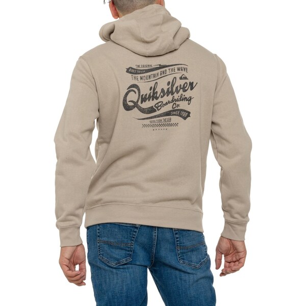 クイックシルバー メンズ パーカー・スウェット アウター Quiksilver Script Graphic Hoodie Plaza Taupeの通販は 7,480円