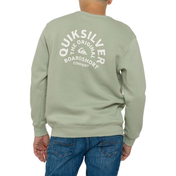クイックシルバー メンズ パーカー・スウェット アウター Quiksilver Dre Graphic Sweatshirt Light Sageの通販は 7,378円