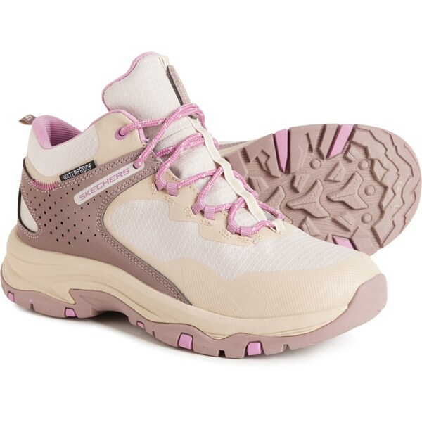 スケッチャーズ レディース ブーツ・レインブーツ シューズ Skechers Trego-Tuscarora Hiking Boots - Waterproof (For Women) Mauveの通販は