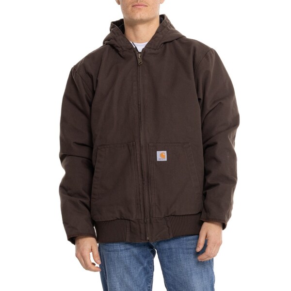 カーハート メンズ ジャケット・ブルゾン アウター Carhartt 104050 Washed Duck Quilt-Lined Active Jacket - Insulated Factory Secondの通販は